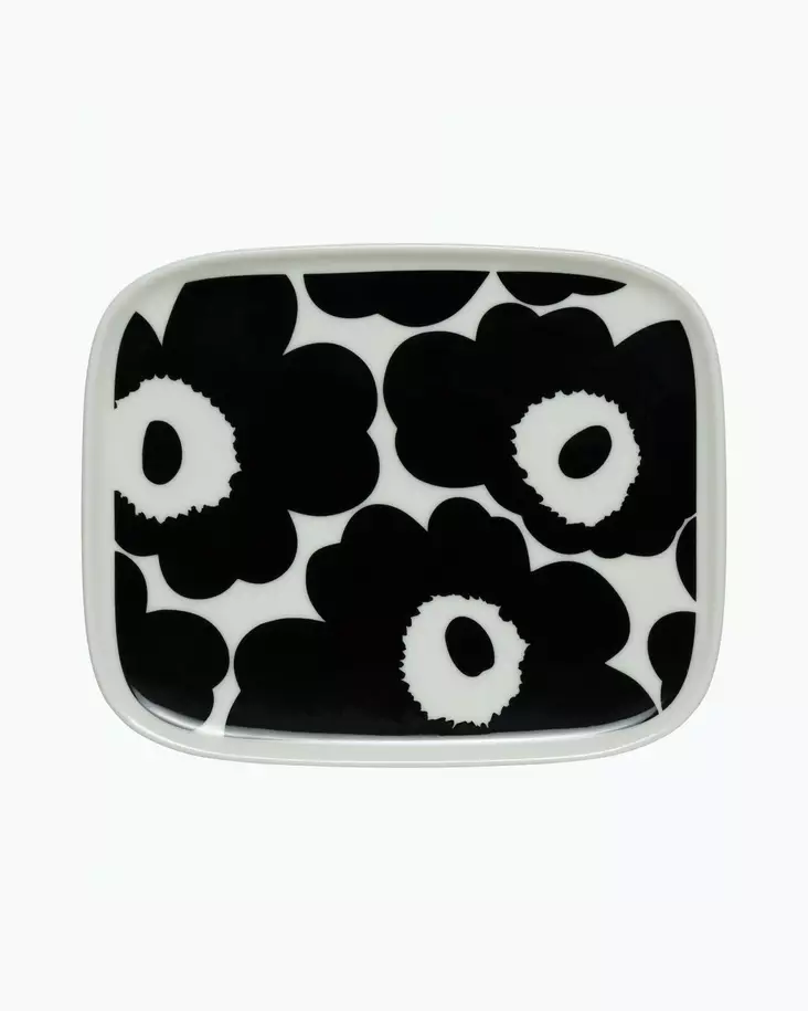 Marimekko Oiva Unikko Lautanen 15x12cm - Marimekko Lautaset - 6411254668962 - 1