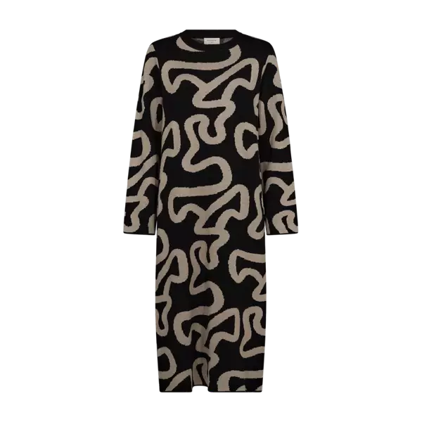 FREE/QUENT Ani Kuviollinen Neulemekko - Neulepaidat, -tunikat, -mekot - 254204810-8502 - 1