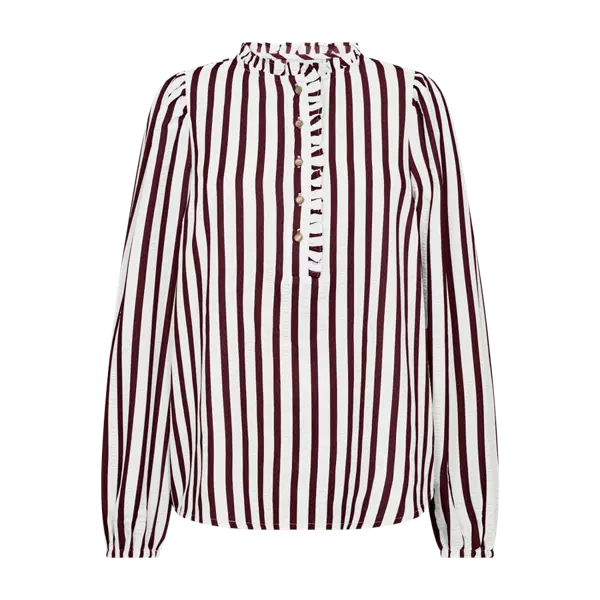 FREE/QUENT Noto Raidallinen Pusero - Kangaspaidat - 255204913-4202 - 1