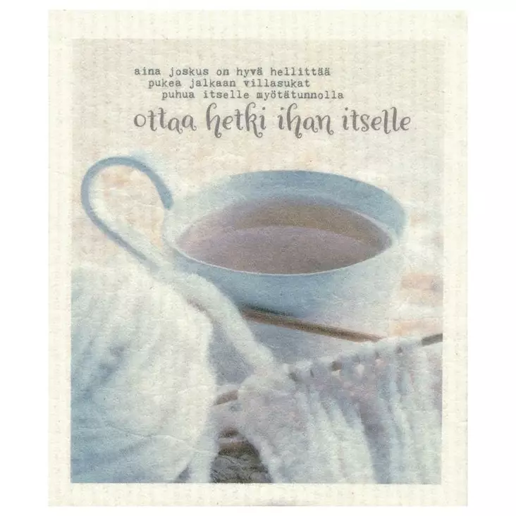 MORE JOY Tiskirätti Ota Hetki Ihan Itsellesi - Keittiötekstiilit - 6430026064672 - 1