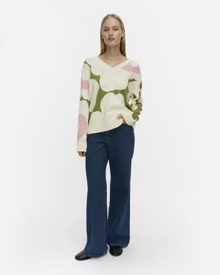 Marimekko Päivä Unikko Puuvillaneulepusero - Neulepaidat, -tunikat, -mekot - 095712-163 - 1