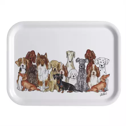 NÄÄSGRÄNSGÅRDEN Tarjotin Koirat 20x27 cm - Astiat - 7340024023368 - 1