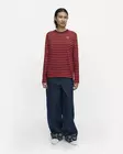 Marimekko Tasaraita Unikko Pitkähihainen Trikoopaita - Trikoopaidat ja Collegepaidat - 096244-383 - 1