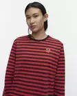 Marimekko Tasaraita Unikko Pitkähihainen Trikoopaita - Trikoopaidat ja Collegepaidat - 096244-383 - 4
