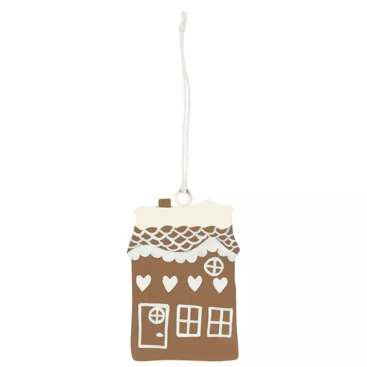 IB laursen Metallinen Riippuva Piparkakkutalo Koriste - Sisustusesineet - 5709898350543 - 1