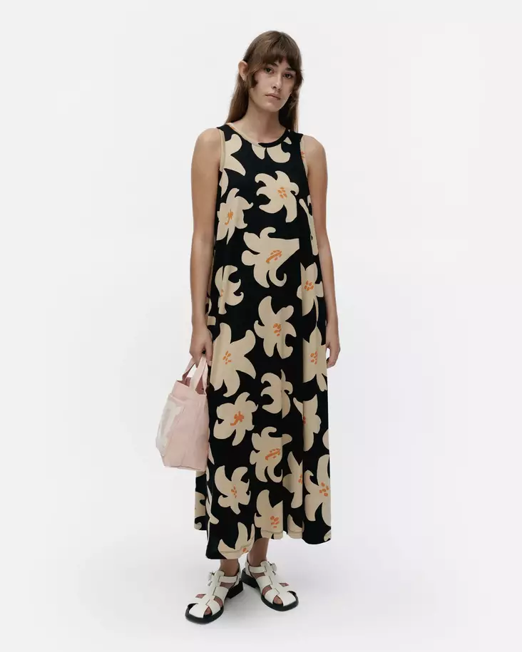 Marimekko Liplatus Villinarsissi Mekko - Trikoomekot ja Collegemekot - 094217-193 - 1