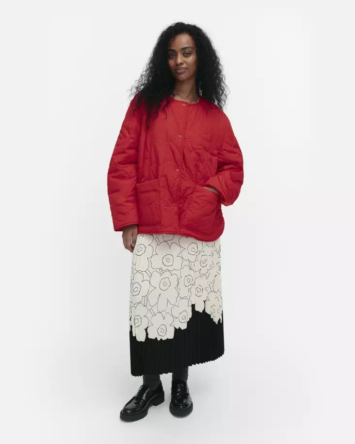 Marimekko Kapseli Piirto Unikko Kevyttoppatakki - Kevyttakit ja Liivit - 094383-333 - 1