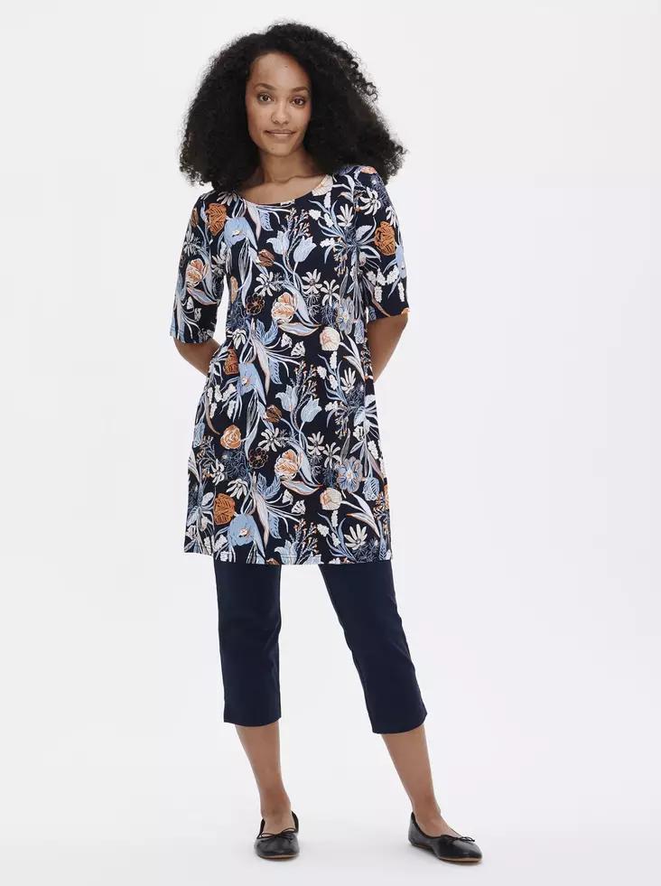 Nanso Floristi Viskoositunika Puolihihalla - Trikootunikat ja Collegetunikat - 25228918-3643 - 1