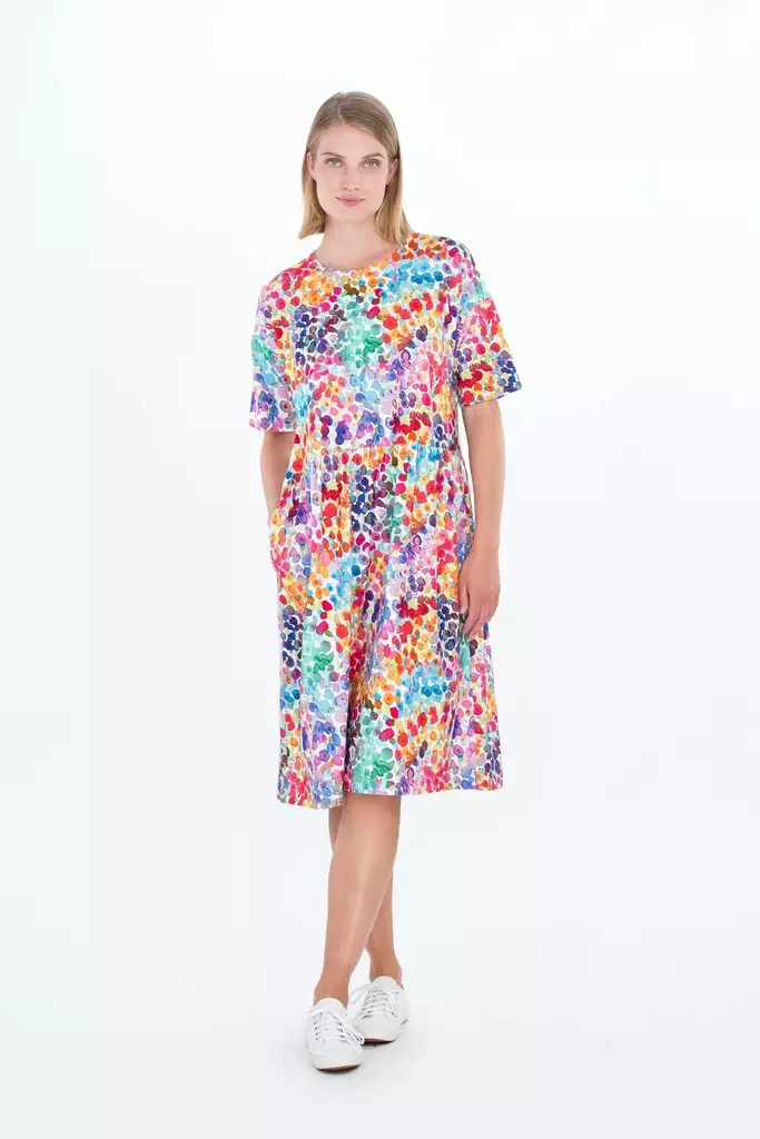 FALLA FINLAND Lehdokki Viskoositrikoinen Mekko - Trikoomekot ja Collegemekot - 2513511552528-033 - 1