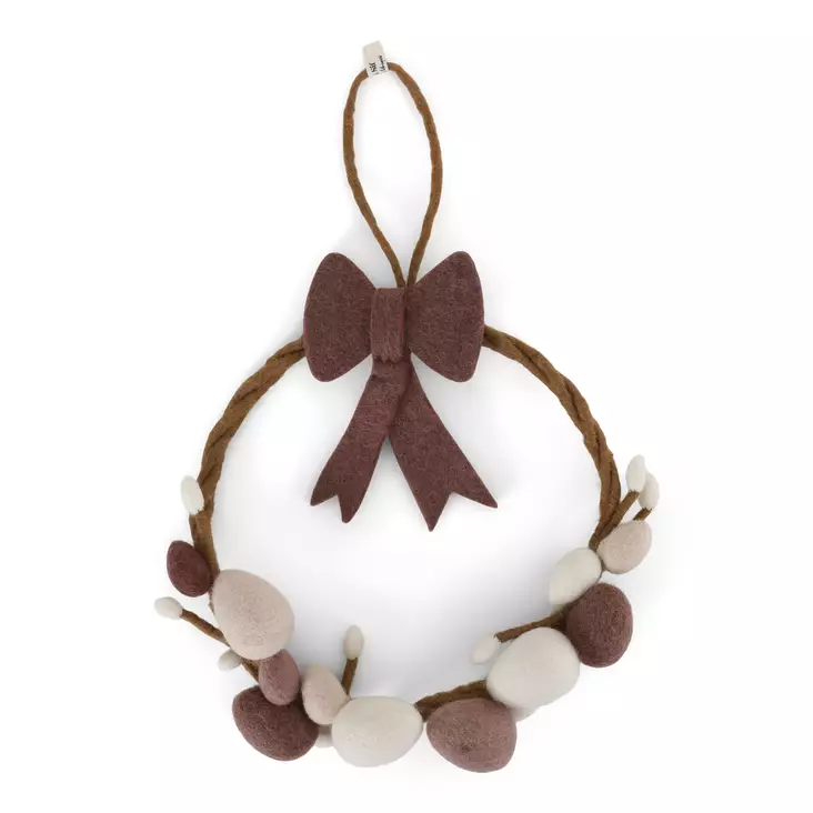 Gry & Sif Huopakoriste Pääsiäiskranssi 25 cm - Sisustusesineet - 5744004325633 - 1