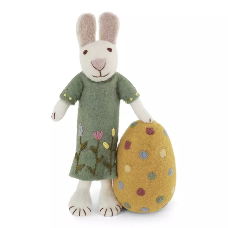 Gry & Sif Huopakoriste Pupu Vihreä Mekko Koko M - Sisustusesineet - 5744004325893 - 1