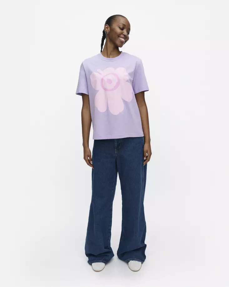 Marimekko Else Unikko Placement T-Paita - Trikoopaidat ja Collegepaidat - 096064-443 - 1
