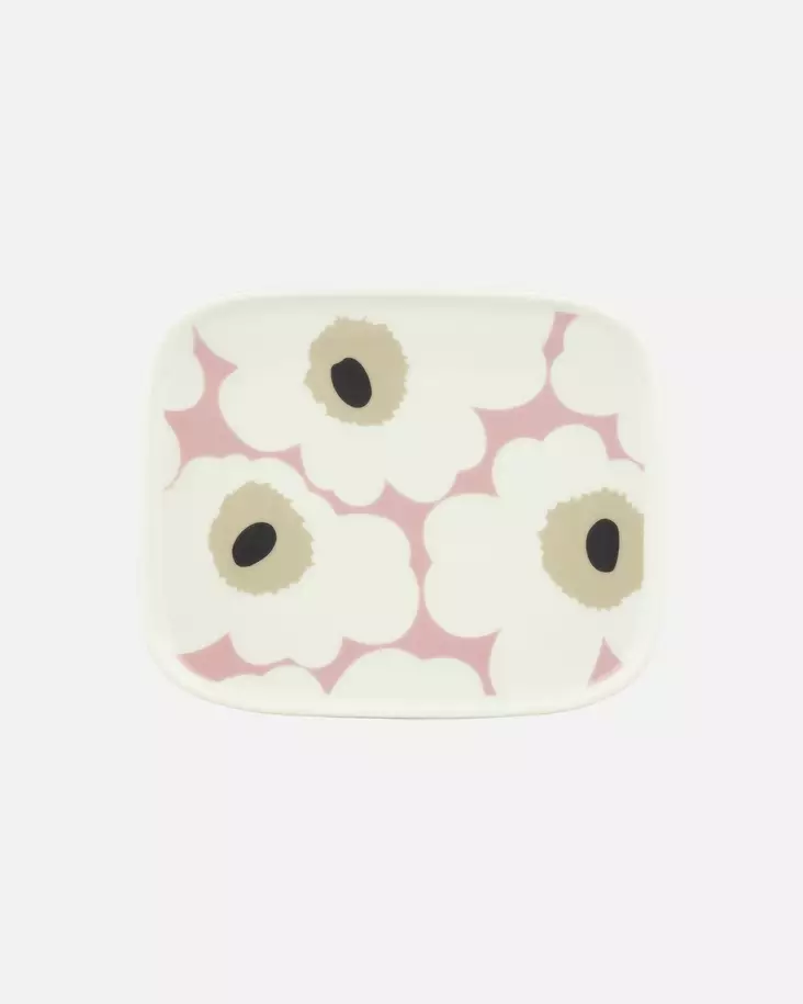 Marimekko Oiva Unikko Lautanen 15x12 cm - Marimekko Lautaset - 6411255123903 - 1