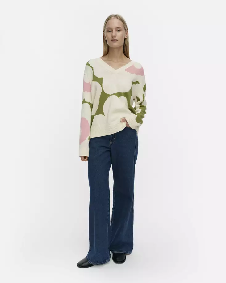 Marimekko Päivä Unikko Puuvillaneulepusero - Neulepaidat, -tunikat, -mekot - 095712-163 - 1
