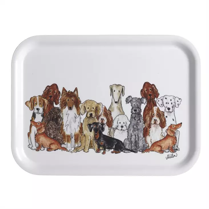 NÄÄSGRÄNSGÅRDEN Tarjotin Koirat 20x27 cm - Astiat - 7340024023368 - 1