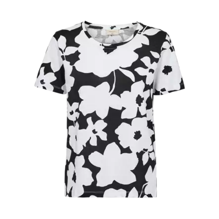 FREE/QUENT FQVIVA Kuosillinen Lyhythihainen Paita - Trikoopaidat ja Collegepaidat - 262206665-9704 - 1