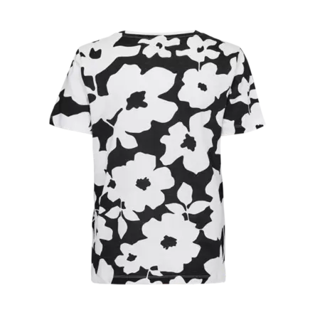 FREE/QUENT FQVIVA Kuosillinen Lyhythihainen Paita - Trikoopaidat ja Collegepaidat - 262206665-9704 - 2