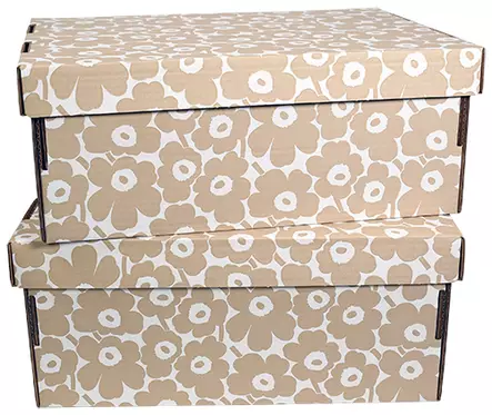 Marimekko Unikko Kotilaatikko 2 kpl - Marimekko Toimistotarvikkeet - 6438224202254 - 1