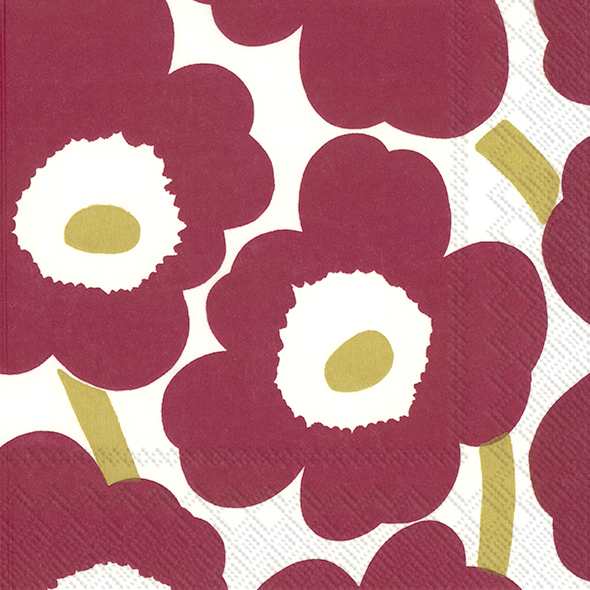Marimekko Unikko Servetti 33x33cm 20kpl - Marimekko Servetit - 686423703454 - 1