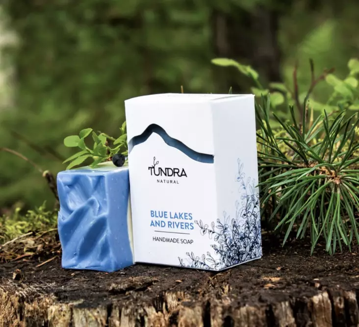 Tundra Natural Palasaippua Blue Lakes And Rivers - Tundra Natural saippuat ja kylpytuotteet - 2800045628904 - 1