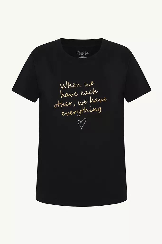 CLAIRE Amina T-paita Printillä - Trikoopaidat ja Collegepaidat - 25229573112-3244 - 1