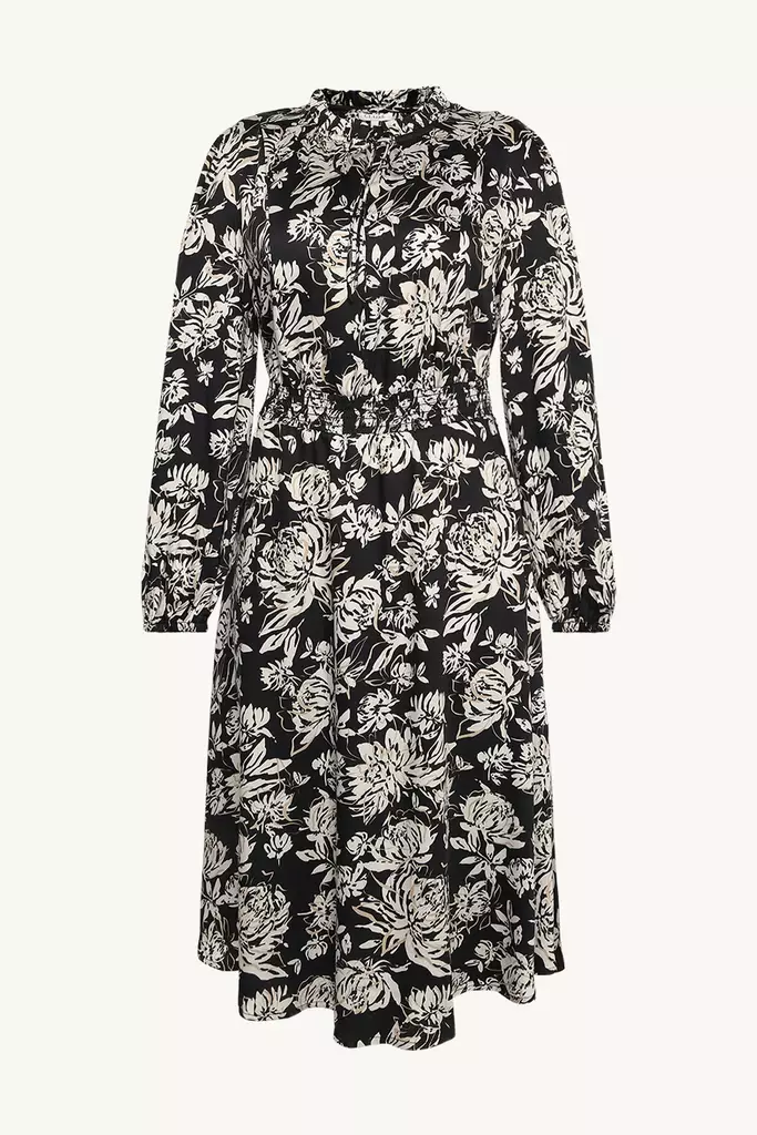 CLAIRE Dotta Pitkähihainen Viskoosimekko - Kangasmekot - 25129971348-3244 - 1