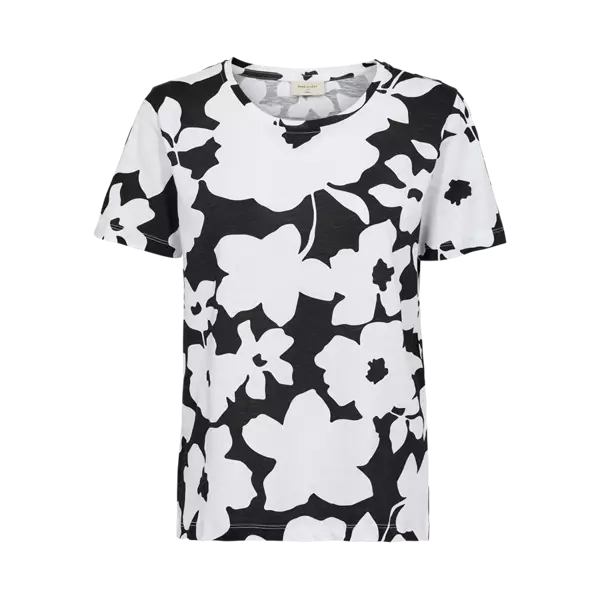 FREE/QUENT FQVIVA Kuosillinen Lyhythihainen Paita - Trikoopaidat ja Collegepaidat - 262206665-9704 - 1