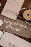 IB laursen DENMARK Metallikyltti "King of the kitchen" - Sisustustaulut - 5709898354695 - 2