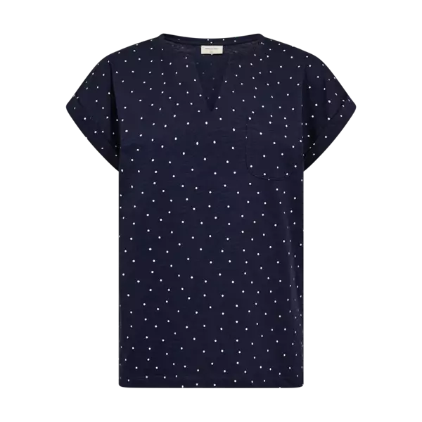 FREE/QUENT FQVIVA Kuosillinen Lyhythihainen Paita - Trikoopaidat ja Collegepaidat - 262207663-7105 - 1