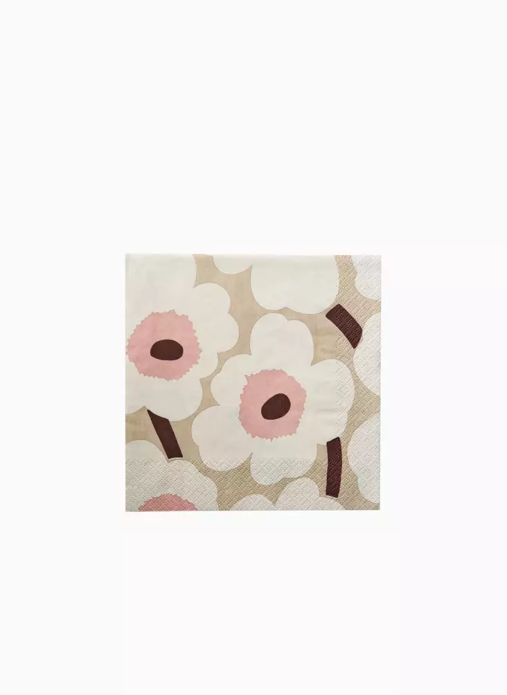 Marimekko Unikko Lautasliina 24x24 cm | 20kpl - Marimekko Servetit - 6411632140745 - 1