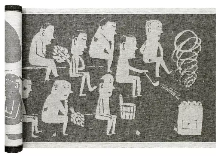 LAPUAN KANKURIT Miesten Sauna Laudeliina 46x150 cm - Saunatuotteet - 6417695611925 - 1