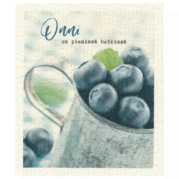 MORE JOY Tiskirätti Onni Mustikoissa - Keittiötekstiilit - 6430026064535 - 1