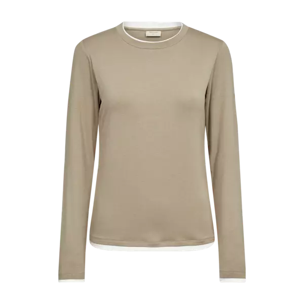 FREE/QUENT FQALVIN Viskoosielastaani Pitkähihainen Pusero - Trikoopaidat ja Collegepaidat - 261207725-2115 - 1