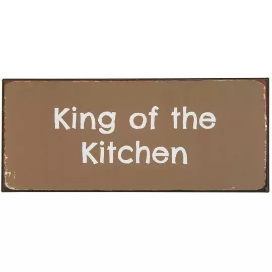 IB laursen DENMARK Metallikyltti "King of the kitchen" - Sisustustaulut - 5709898354695 - 1