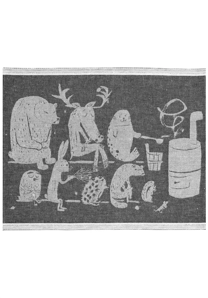 LAPUAN KANKURIT Eläinten Sauna Pefletti 46x60 cm - Saunatuotteet - 6417695612915 - 1