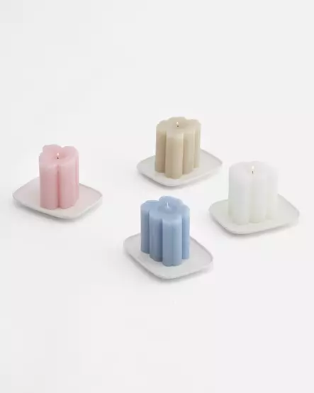 Marimekko Unikko Shape Kynttilä 9 cm - Marimekko Kynttilät - 6411255152736 - 2