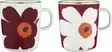 Marimekko Oiva Juhla Unikko Muki 2,5 dl / 2 kpl - Marimekko Kupit ja mukit - 6411255017646 - 2