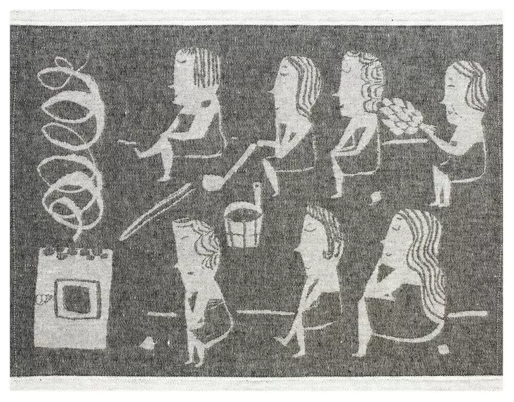 LAPUAN KANKURIT Naisten Sauna Pefletti 46x60 cm - Saunatuotteet - 6417695611116 - 1