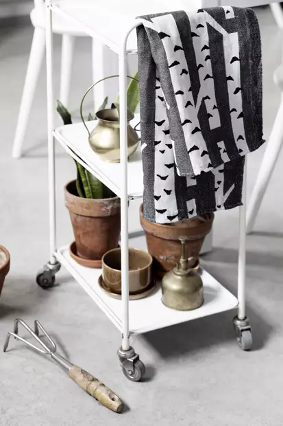 LAPUAN KANKURIT Koivu Pellavapyyhe 46x70 cm - Keittiötekstiilit - 6417695206077 - 2