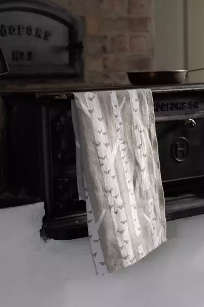 LAPUAN KANKURIT Koivu Pellavapyyhe 46x70 cm - Keittiötekstiilit - 6417695206107 - 2