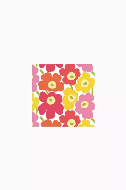Marimekko Mini Unikko Lautasliina 24x24 cm | 20 kpl - Marimekko Servetit - 6411632140127 - 1