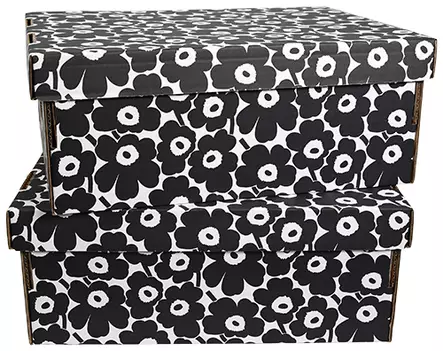 Marimekko Unikko Kotilaatikko 2 kpl - Marimekko Toimistotarvikkeet - 6438224202247 - 1