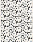 Marimekko Pieni Unikko Puuvillakangas, mustikka, luonnonvalkoinen, kylmä sininen - Marimekko Kankaat - 6411255172567 - 1