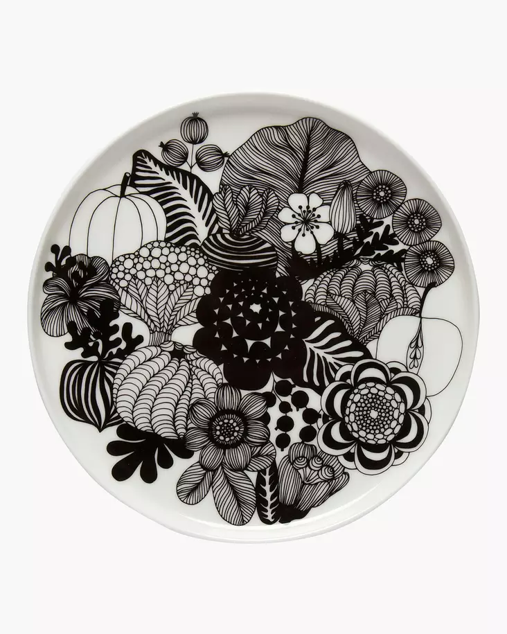 Marimekko Oiva Siirtolapuutarha Lautanen 20 cm - Marimekko Lautaset - 6411254296127 - 1