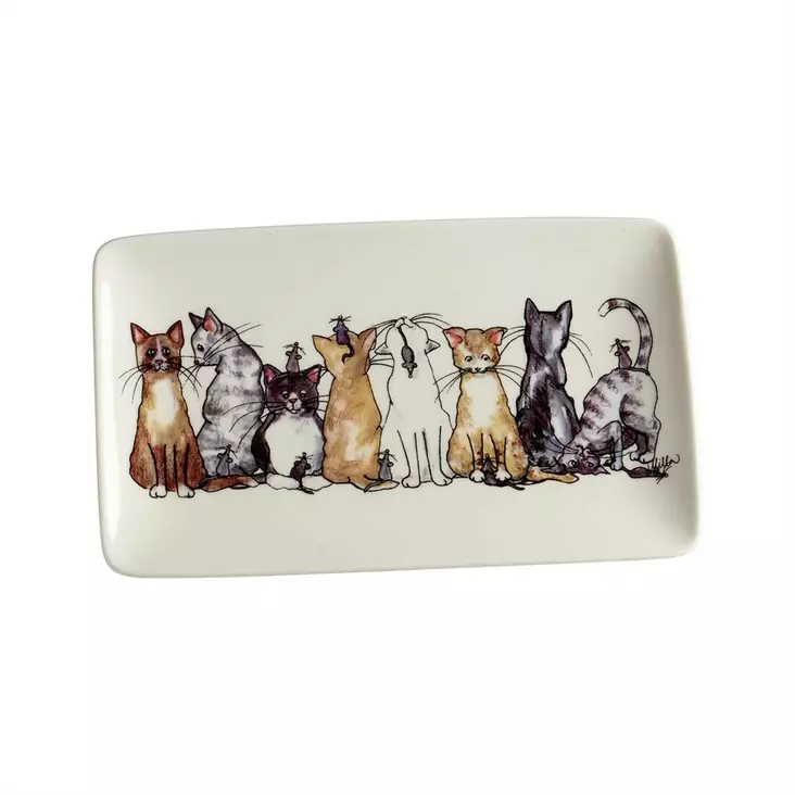 NÄÄSGRÄNSGÅRDEN Lautanen Kissat 21x13 cm - Astiat - 7340024019217 - 1