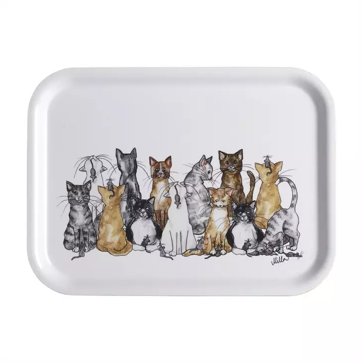 NÄÄSGRÄNSGÅRDEN Tarjotin Kissat 20x27 cm - Astiat - 7340024023337 - 1