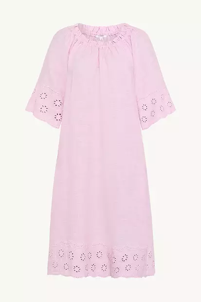 CLAIRE Danniella Lyhythihainen Pellava-viskoosimekko - Kangasmekot - 25229973226-4318 - 2