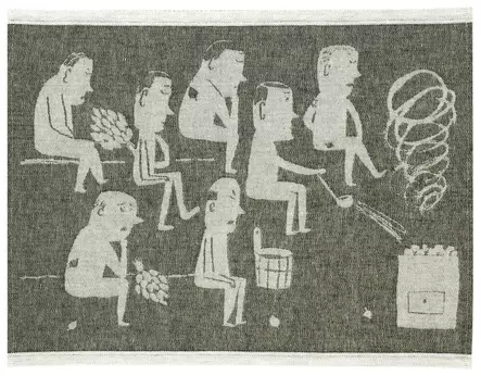 LAPUAN KANKURIT Miesten Sauna Pefletti 46x60 cm - Saunatuotteet - 6417695611918 - 1