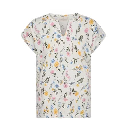 FREE/QUENT FQVIVA Kuosillinen Lyhythihainen Paita - Trikoopaidat ja Collegepaidat - 262207664-1028 - 1