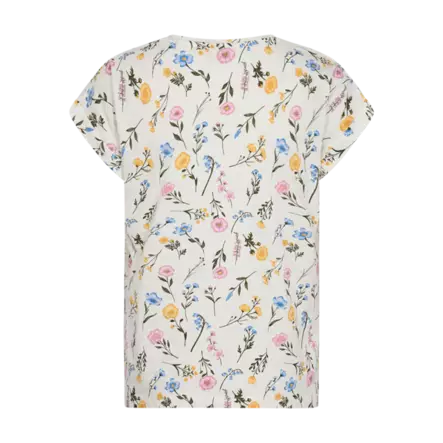 FREE/QUENT FQVIVA Kuosillinen Lyhythihainen Paita - Trikoopaidat ja Collegepaidat - 262207664-1028 - 2